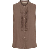 MARTA DU CHATEAU Marta du Chateau Damen top MdcMalene 258356 Restudsalg Cold brown