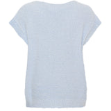 MARTA DU CHATEAU Marta du Chateau Damen weste MdcLaya 8039 Knit Vest Sky Blue