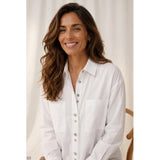 MARTA DU CHATEAU Marta du chateau Damen Bluse MdcCitrine 68870 Shirt White
