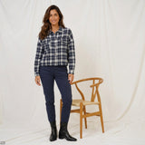 MARTA DU CHATEAU Marta du chateau Damen Bluse MdcMarbella 268629 Shirt Blue