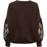 MARTA DU CHATEAU Marta du chateau Damen Sweatshirt MdcLuretta 8939 Sweatshirt Chocolate