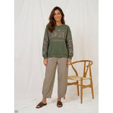 MARTA DU CHATEAU Marta du chateau Damen Sweatshirt MdcSevilla 22659Leo Sweatshirt Military/Leo