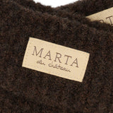 MARTA DU CHATEAU MdcLindsey Knit Mitten Gloves Brown