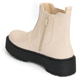 SHOES Melanie Damen Stiefel 68282 Boots BeigePAT