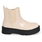 SHOES Melanie Damen Stiefel 68282 Boots BeigePAT
