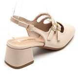 SHOES Mille Damen plateau 3215-1 Restudsalg Nude