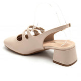 SHOES Mille Damen plateau 3215-1 Restudsalg Nude