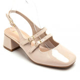 SHOES Mille Damen plateau 3215-1 Restudsalg Nude