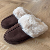 SHOES Molly Hausschuhe YL-156 Indoor Slippers Dark Brown