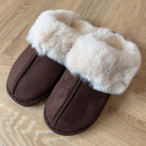 SHOES Molly Hausschuhe YL-156 Indoor Slippers Dark Brown