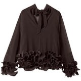 Noella NOELLA Damen Bluse N-LATANIETTA Blouse Chocolate