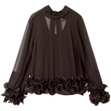 Noella NOELLA Damen Bluse N-LATANIETTA Blouse Chocolate