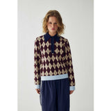 Noella NOELLA Damen strick N-MAKAYLA Knit Diya Burgundy Check