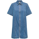 ONLY ONLY DAMEN KLEID ONLROSENHEIM Restudsalg Light Medium Blue Denim