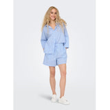 ONLY ONLY Damen-Shorts ONLAUGUSTA Pant Cloud Dancer BLUE STRIPES