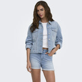 ONLY ONLY Damen Jacke ONLMIKA Denim Jacket Light Blue Denim