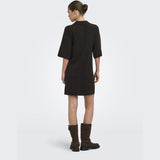 ONLY ONLY Damen Kleid ONLALIVIA Dress Coffee Bean Dtm Button/Melange