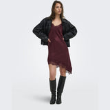 ONLY ONLY Damen Kleid ONLINDONA Dress Oxblood Red