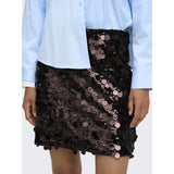 ONLY ONLY Damen Rock ONLJADEL Shirt Coffee Bean W. COFFEE BEAN SEQUINS