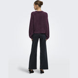 ONLY ONLY Damen Strickpullover ONLSIMONI Pullover Mauve Wine MELANGE