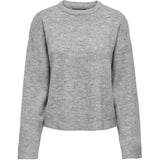 ONLY ONLY Damen Strickpullover ONLSIMONI Pullover Medium grey melange