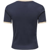 ONLY ONLY Damen T-Shirt ONLBINA T-shirt Night Sky Biscotfi contrast