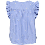 ONLY ONLY Damen Top ONLAMANDA Restudsalg Coronet Blue WHITE