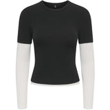 ONLY ONLY Damen Top ONLELLI Blouse Black (Double layer) cd