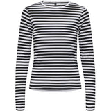 ONLY ONLY Damen Top ONLELLI Restudsalg Black Stripes:White