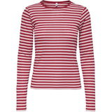 ONLY ONLY Damen Top ONLELLI Restudsalg Salsa Stripes:Parfait pink