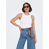 ONLY ONLY Damen Top ONLMADISON Tanktop Bright White HEART