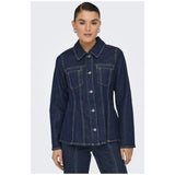 ONLY ONLY Damen jacke ONLELLE Restudsalg Dark Blue Denim Detail RINSE