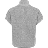 ONLY ONLY Damen weste ONLBIANCA Vest Medium Grey Melange Silver Zip