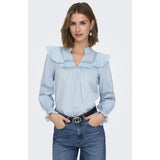 ONLY ONLY Damenbluse ONLJULIA Restudsalg Cashmere Blue