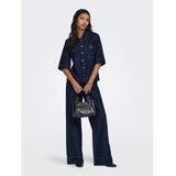 ONLY ONLY Damenhemd ONLBELLE Shirt Dark Blue Denim Rinse