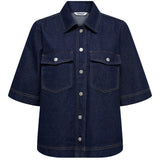 ONLY ONLY Damenhemd ONLBELLE Shirt Dark Blue Denim Rinse