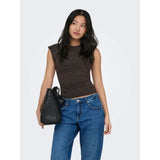 ONLY ONLY Damen oberteil ONLMIRA Top Black Coffee