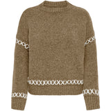ONLY ONLY Damenstrick ONLAMANDA Knit Malt Ball Cloud Dancer