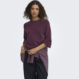 ONLY ONLY Damenstrick ONLSIMONI Knit Mauve Wine MELANGE