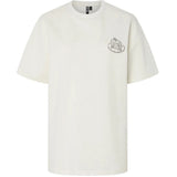 PIECES PIECES DAMEN T-SHIRT PCJELMA Restudsalg Coconut Milk Delicioso Sunday Brunch