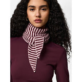 PIECES PIECES DAME TØRKLÆDE PCKOMMA Scarf Tawny Port Pink A Boo