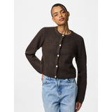 PIECES PIECES Damen Cardigan PCSILLY Cardigan Hot Fudge Melange