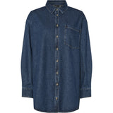 PIECES PIECES Damen Hemd PCMAISIE Shirt Dark Blue Denim