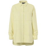 PIECES PIECES Damen Hemd PCMELIA Shirt French Vanilla Stripes thin bright white