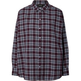 PIECES PIECES Damen Hemd PCVIOLET Shirt Plum Perfect Maritime Blue