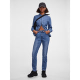 PIECES PIECES Damen Jeans PCLUNA Restudsalg Medium blue denim