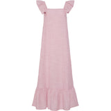 PIECES PIECES Damen Kleid PCAPIA Restudsalg Pink Lemonade Stripes Bright white