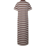 PIECES PIECES Damen Kleid PCCHILLI Dress Chicory Coffee Stripes