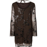 PIECES PIECES Damen Kleid PCEVITA Dress Wren Black sequins