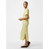 PIECES PIECES Damen Kleid PCFLORA Dress French Vanilla Brown polka dots